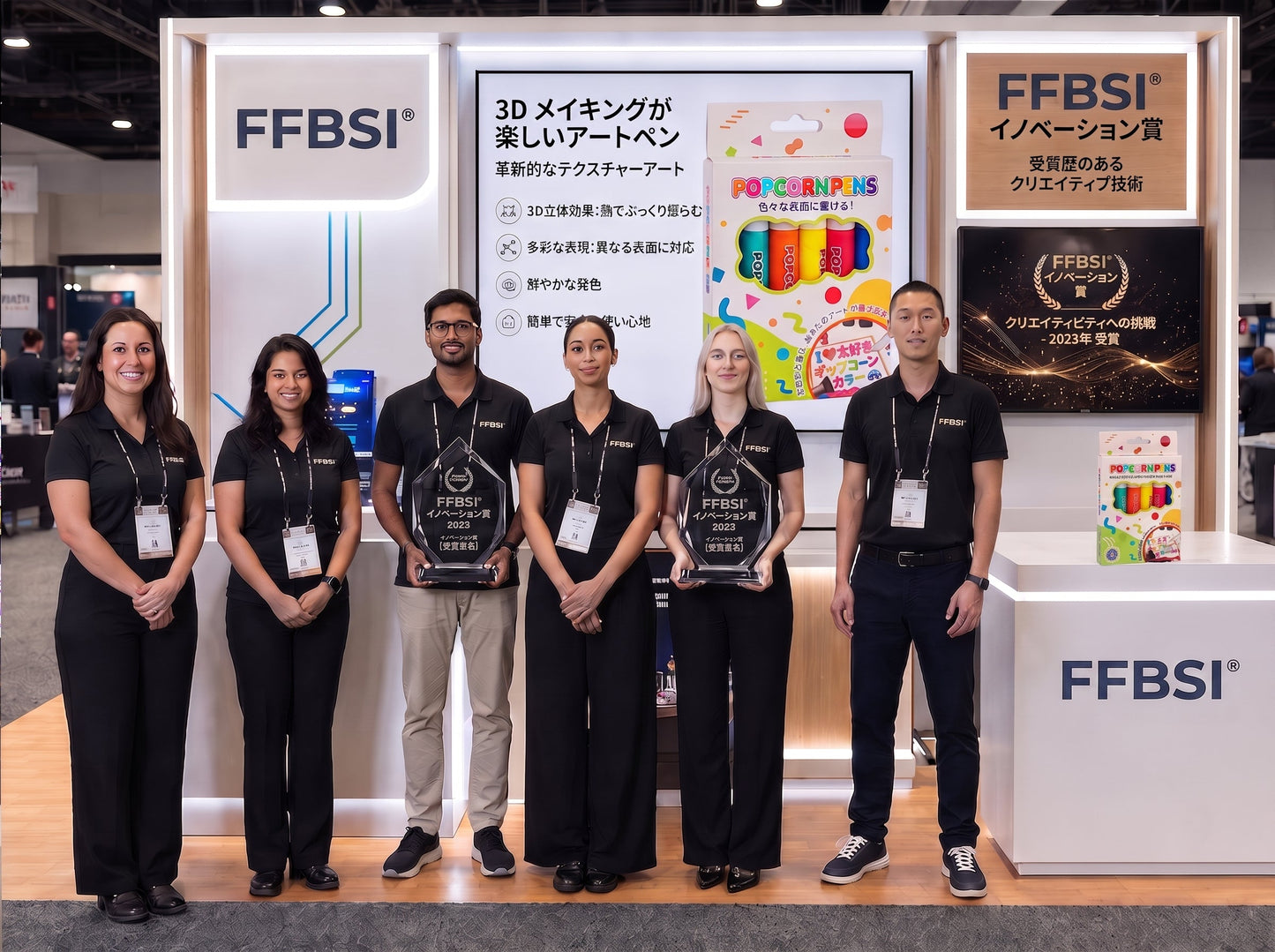 FFBSI® 𝟯𝗗 立体アートペン – 平面的な絵を触って楽しめる𝟯𝗗アート作品に変身させよう ⭐