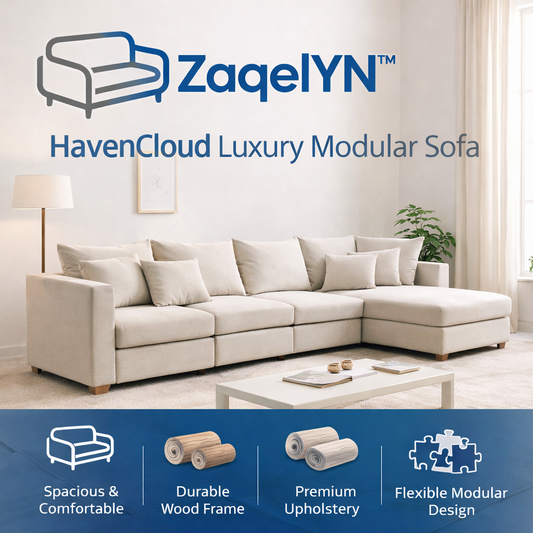 ZaqelYN™ HavenCloud Luxury Modular Sofa