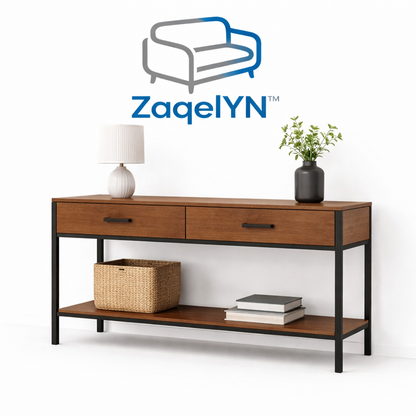 ZaqelYN™ HarborLine Modern Storage Console Table