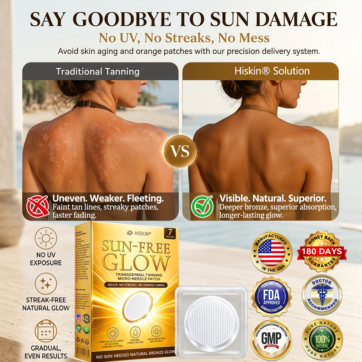 𝑶𝒇𝒇𝒊𝒄𝒊𝒂𝒍 𝑺𝒕𝒐𝒓𝒆 | ☀️☀️ 𝐇𝐢𝐬𝐤𝐢𝐧® 𝐒𝐮𝐧-𝐅𝐫𝐞𝐞 𝐓𝐚𝐧𝐧𝐢𝐧𝐠 𝐌𝐢𝐜𝐫𝐨-𝐍𝐞𝐞𝐝𝐥𝐞 𝐏𝐚𝐭𝐜𝐡 🇺🇸 (𝐉𝐮𝐬𝐭 𝐨𝐧𝐜𝐞 𝐚 𝐝𝐚𝐲) 𝐕𝐢𝐬𝐢𝐛𝐥𝐞 𝐁𝐫𝐨𝐧𝐳𝐞 𝐆𝐥𝐨𝐰 𝐢𝐧 𝟕 𝐃𝐚𝐲𝐬 ✅ 𝐍𝐨 𝐔𝐕, 𝐍𝐨 𝐎𝐫𝐚𝐧𝐠𝐞, 𝐍𝐨 𝐒𝐭𝐫𝐞𝐚𝐤𝐬, 𝐍𝐨 𝐃𝐇𝐀, 𝐍𝐨 𝐌𝐞𝐬𝐬.